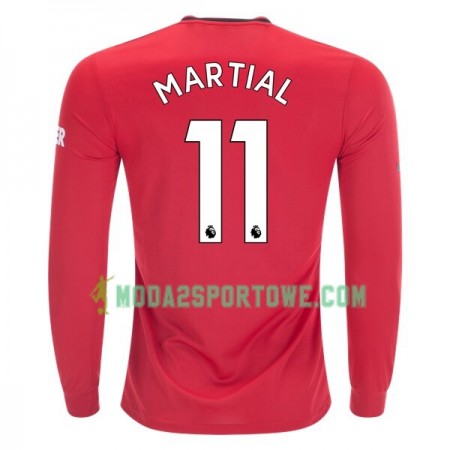Koszulka Manchester United Anthony Martial 11 Domowe Stroje Piłkarskie 2019/20 Długi Rękaw